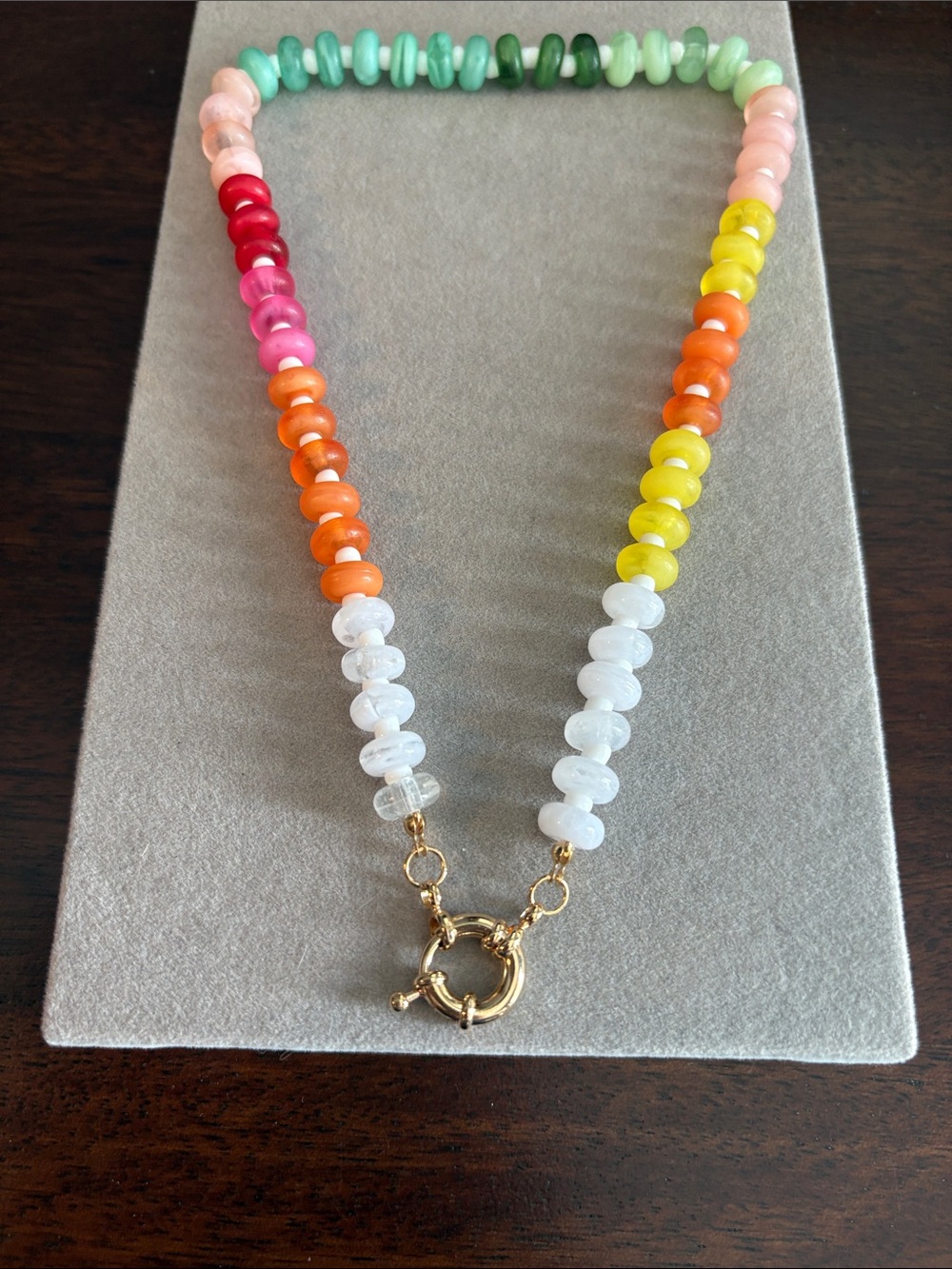 Colorful Multicolor Beaded Necklace - Women Jewelry - Picture 16 of 16